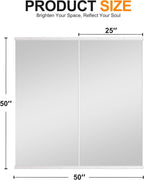 Black Wall Mirror — 50" - View 5