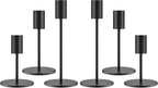 Luxe Black Candle — Set of 6 — Black