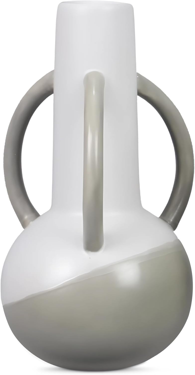 Boho Beige Vase — Set of 2 — Dipped Color Vase 1