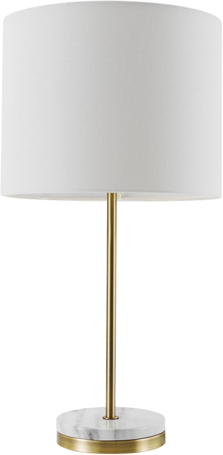 Modern Gold Table Lamp — 2-Light — Soft Gold