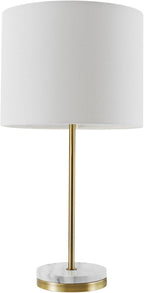Modern Gold Table Lamp — 2-Light — Soft Gold