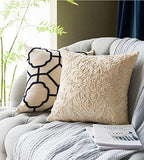 Beige Throw Pillow Cover — 20" - View 3