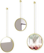 Round Luxe Gold Mirror — Set of 3 - View 2