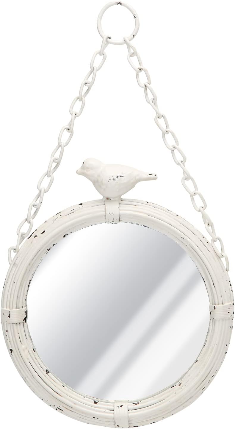 Framed Farmhouse Black Mirror — 12.6" — 12.6"L x 6.7"W