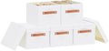 Beige Storage Bin — 13" — White