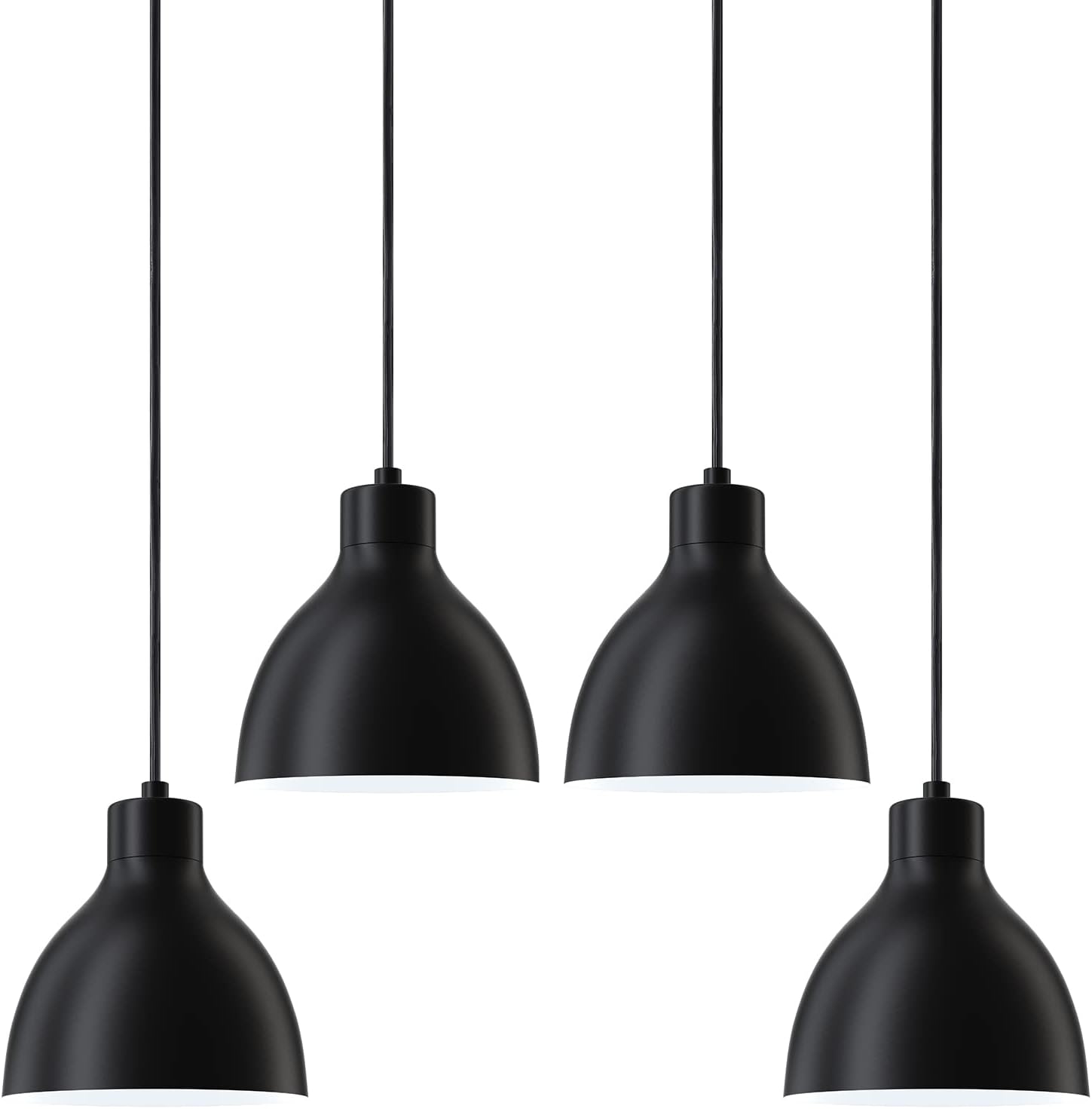 Black Pendant Light — Black 4 Pack
