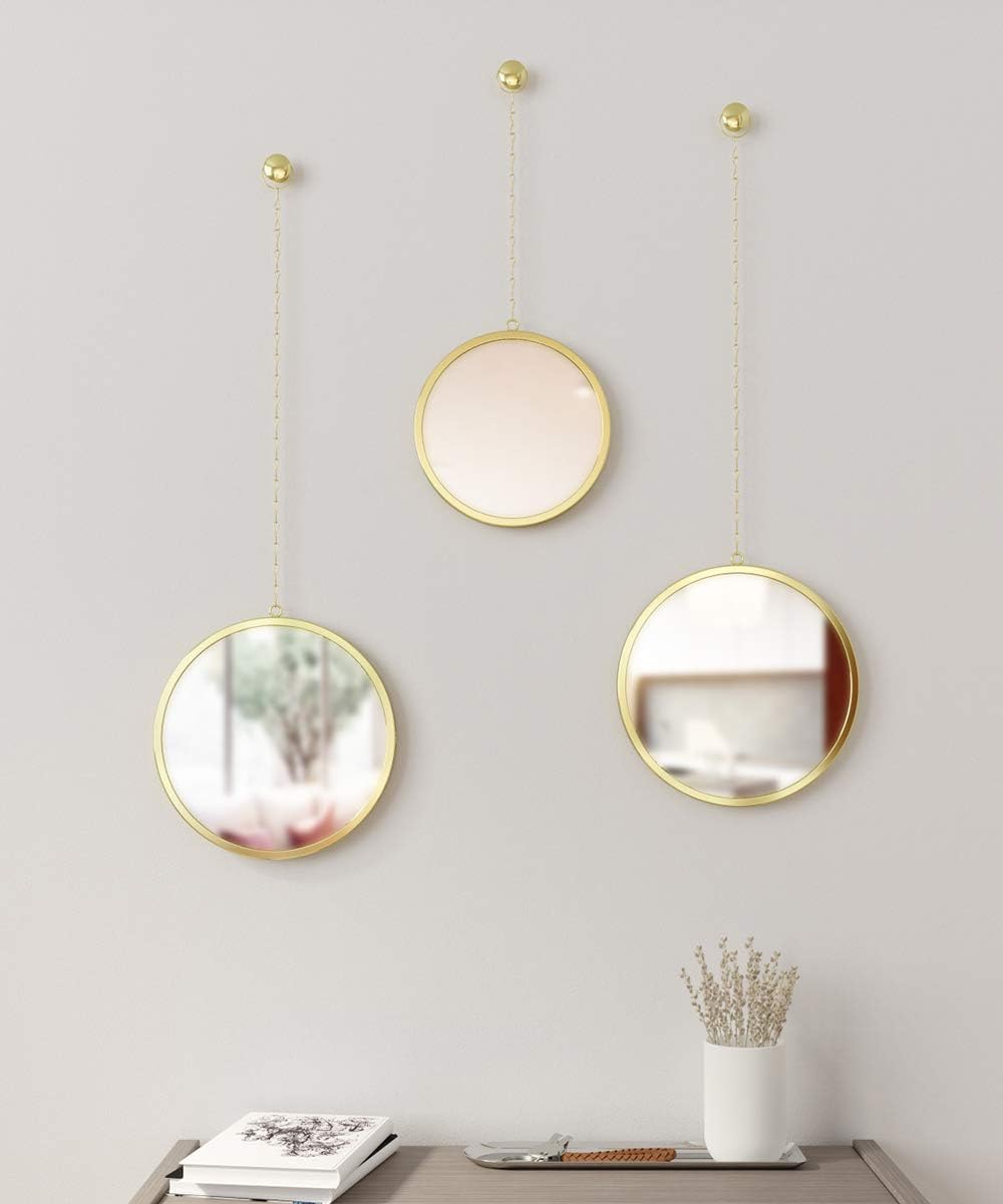 Round Luxe Gold Mirror — Set of 3 - View 4