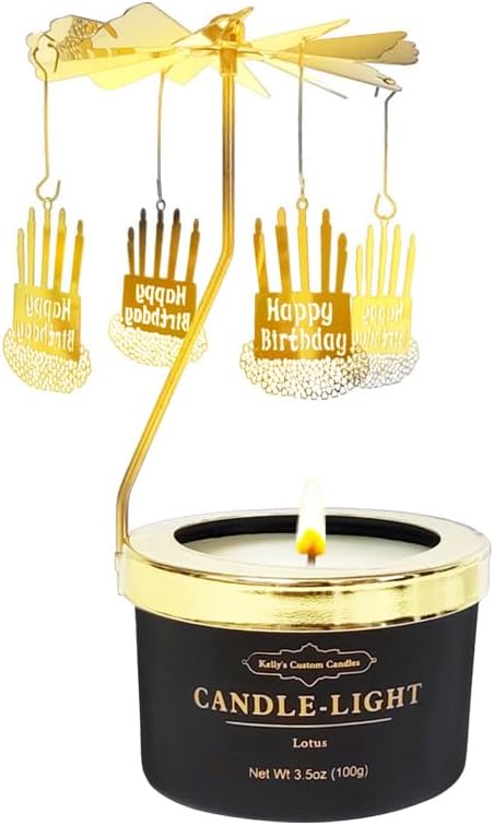 Custom Wood Candle Set — 2x16 — Birthday Cake