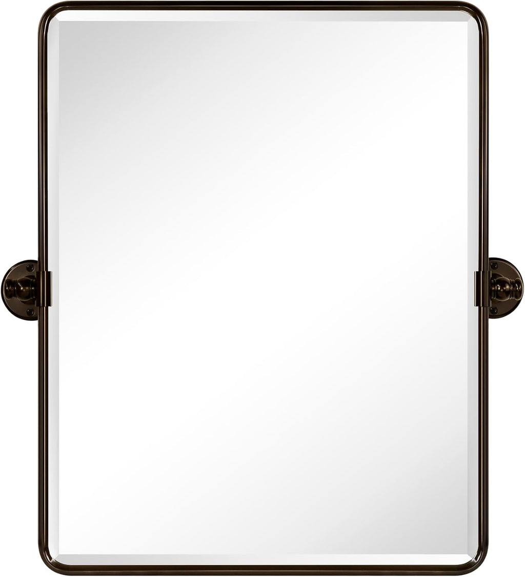 Framed Farmhouse Black Vanity Mirror — 24" - View 7
