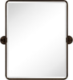 Framed Farmhouse Black Vanity Mirror — 24" - View 7