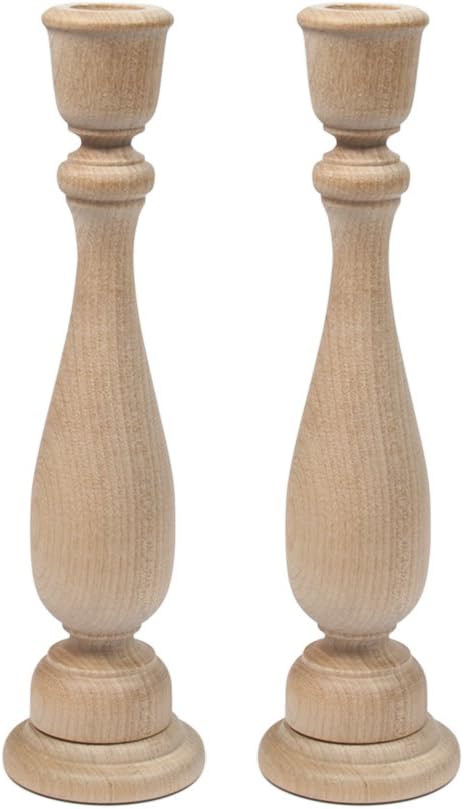 Wood Candle — 9" - View 2