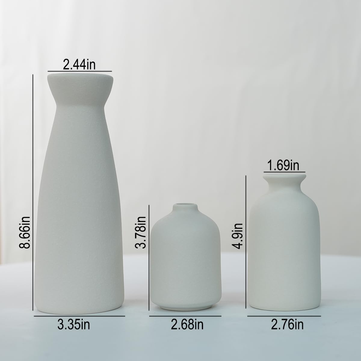 Boho Brown Vase Set — Set of 3 - View 5