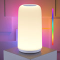 Dimmable Modern Grey Table Lamp — White