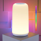 Dimmable Modern Grey Table Lamp — White