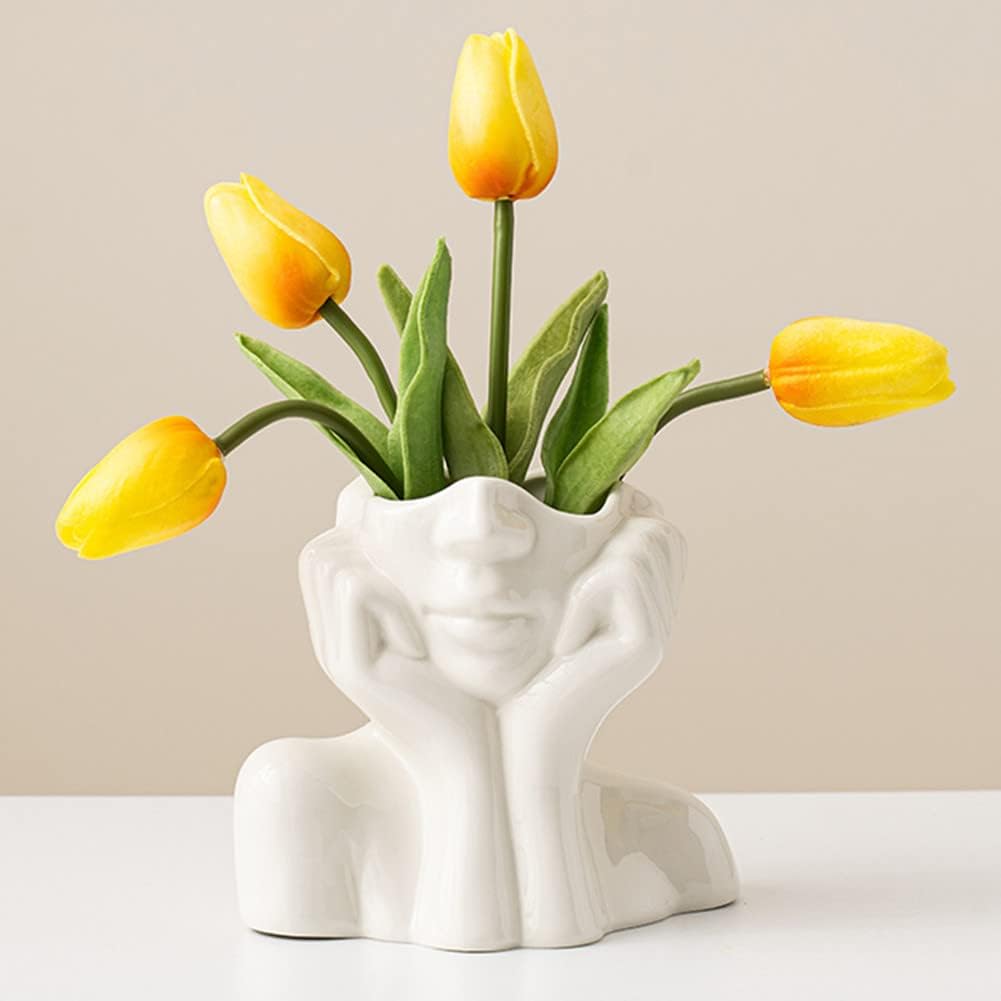 Boho Ceramic Flower Vase — A(medium)