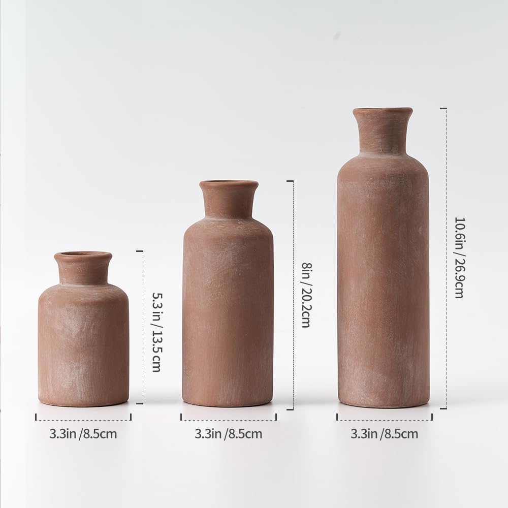 Farmhouse Orange Vase Set — 5" - View 3