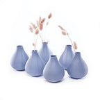 Blue Flower Vase — Set of 6