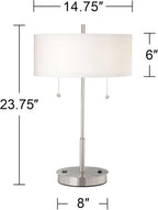 USB Modern Gold Table Lamp — 23.75" - View 4