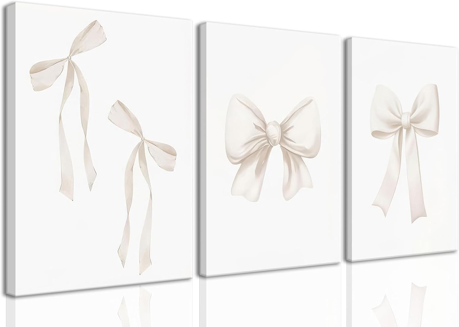 Framed Modern Beige Canvas Wall Art — 16x24 — 16x24in Canvas