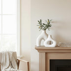 Modern Black Vase — Set of 2 - View 3