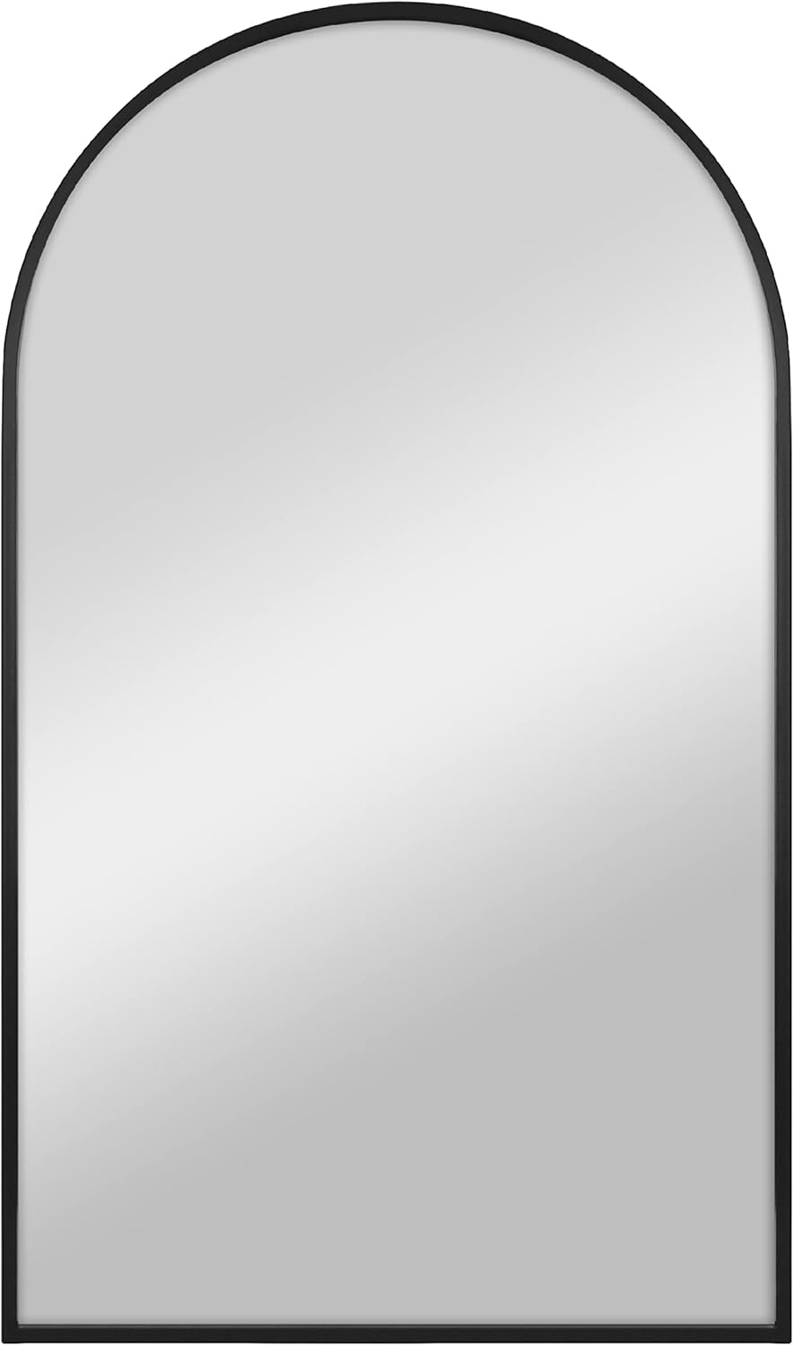 Round Modern Black Mirror — 26" — Black