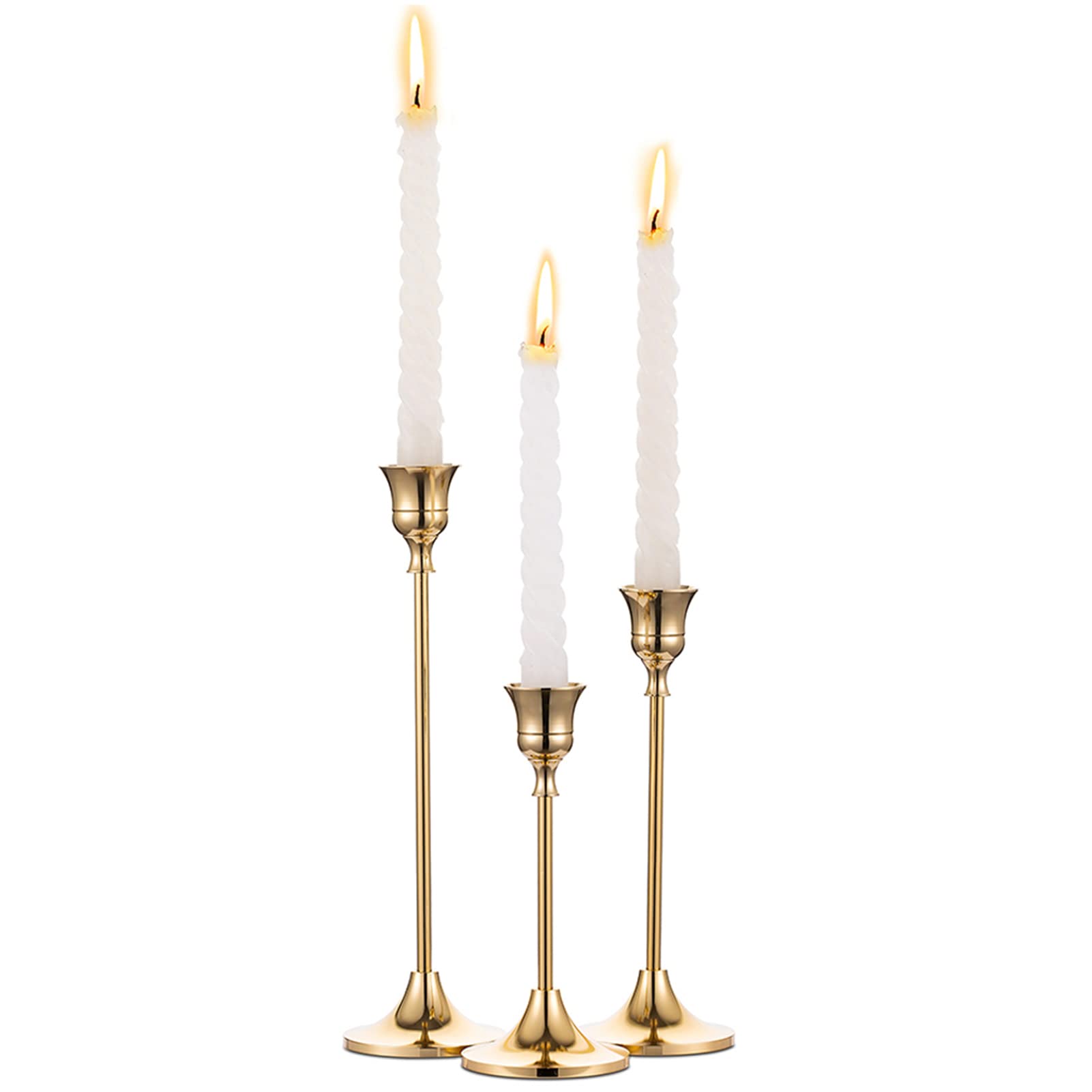 Vintage Luxe Black Candle — Set of 3