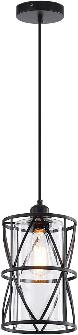 Black Pendant Light - View 9