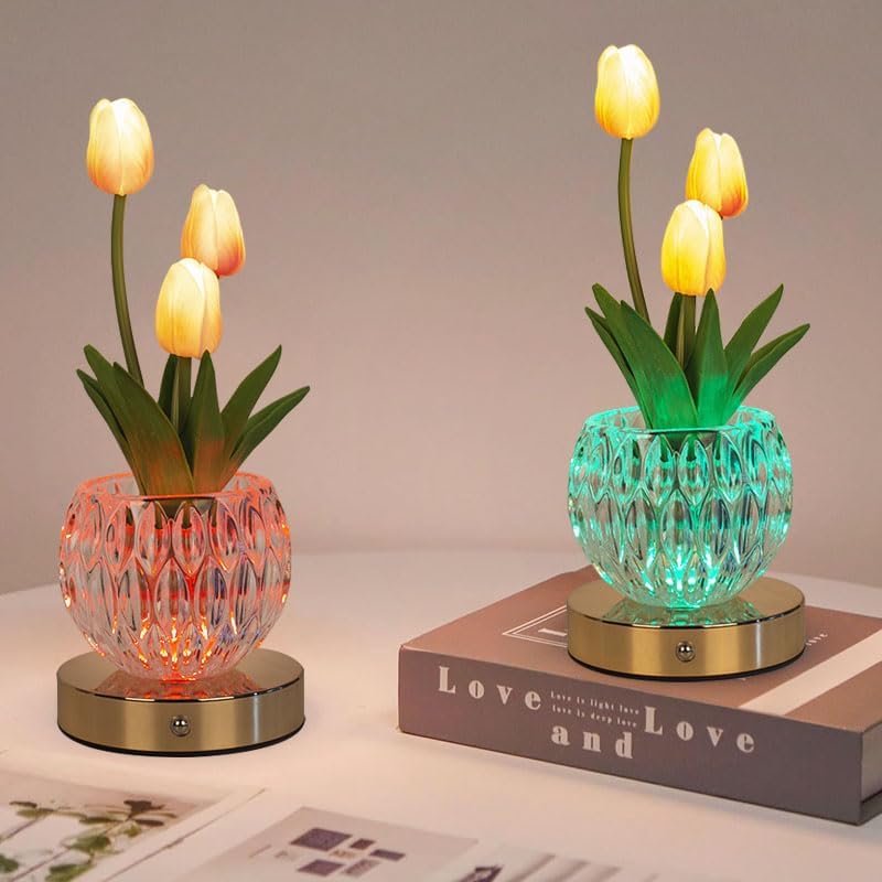 Color Changing Blue Table Lamp - View 4
