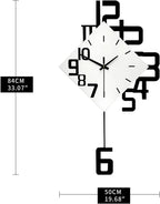 Battery Operated Modern Wood Wall Clock — 30" - View 5