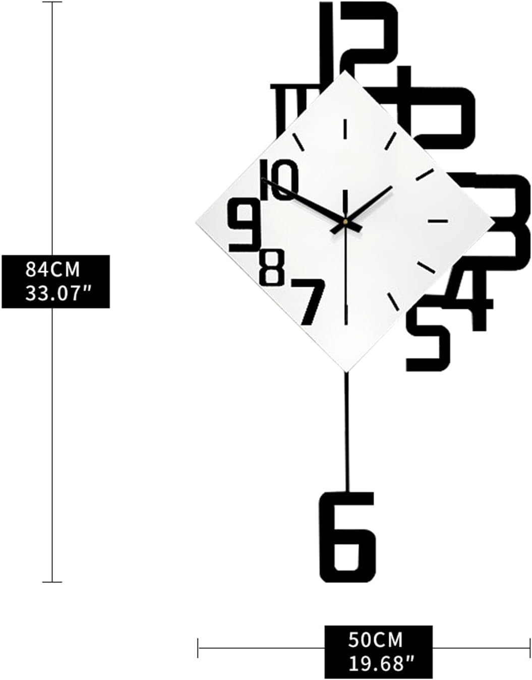 Battery Operated Modern Wood Wall Clock — 30" - View 5