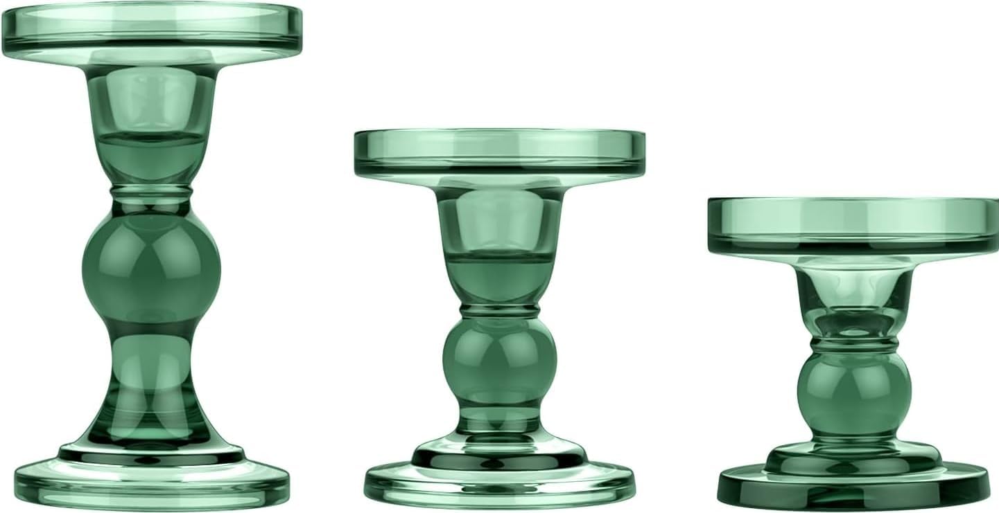 Luxe Blue Candle — Crystal Green