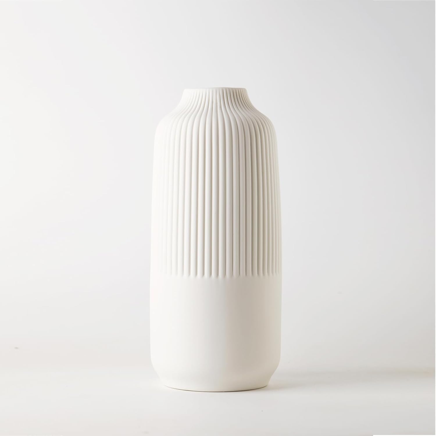 Boho Black Flower Vase — Set of 2 — White