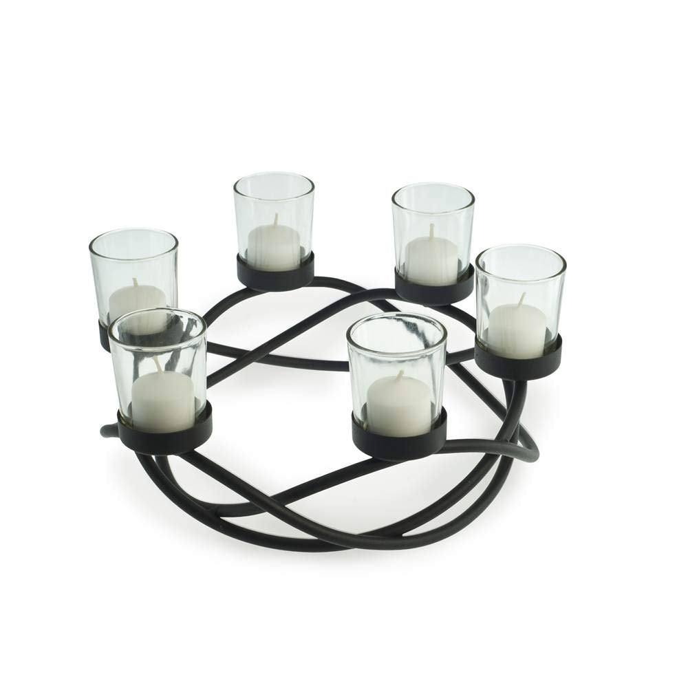 Round Metal Candle