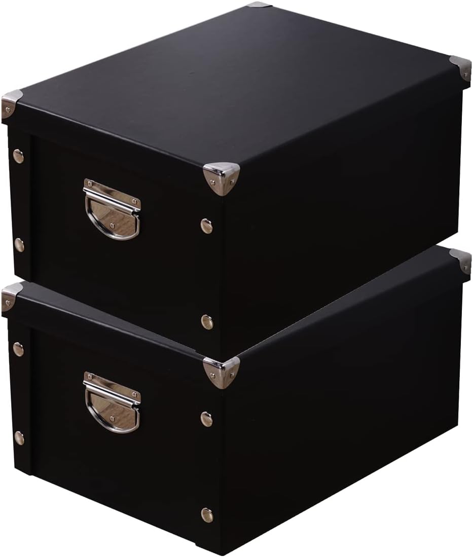 Black Storage Basket — 2Pcs-Black