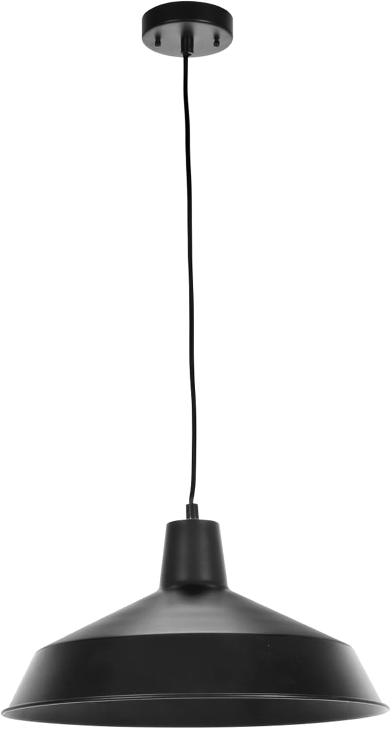 Black Pendant Light — 1-Light — Barnyard (Hardwired)