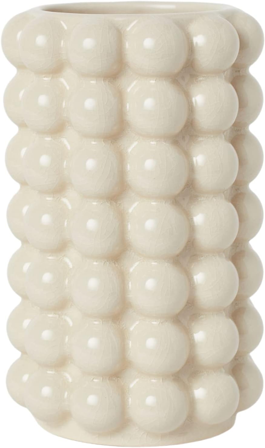 Boho Beige Flower Vase — Set of 2 — Beige