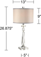 Luxe Grey Table Lamp — 27" - View 4