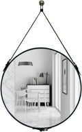 Round Glass Wall Mirror — 20"