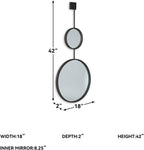 Round Modern Glass Mirror - View 7
