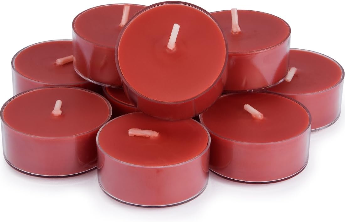 Scented Luxe Metal Candle Set — Set of 12 — apple