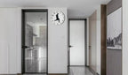 Black Wall Clock - View 5