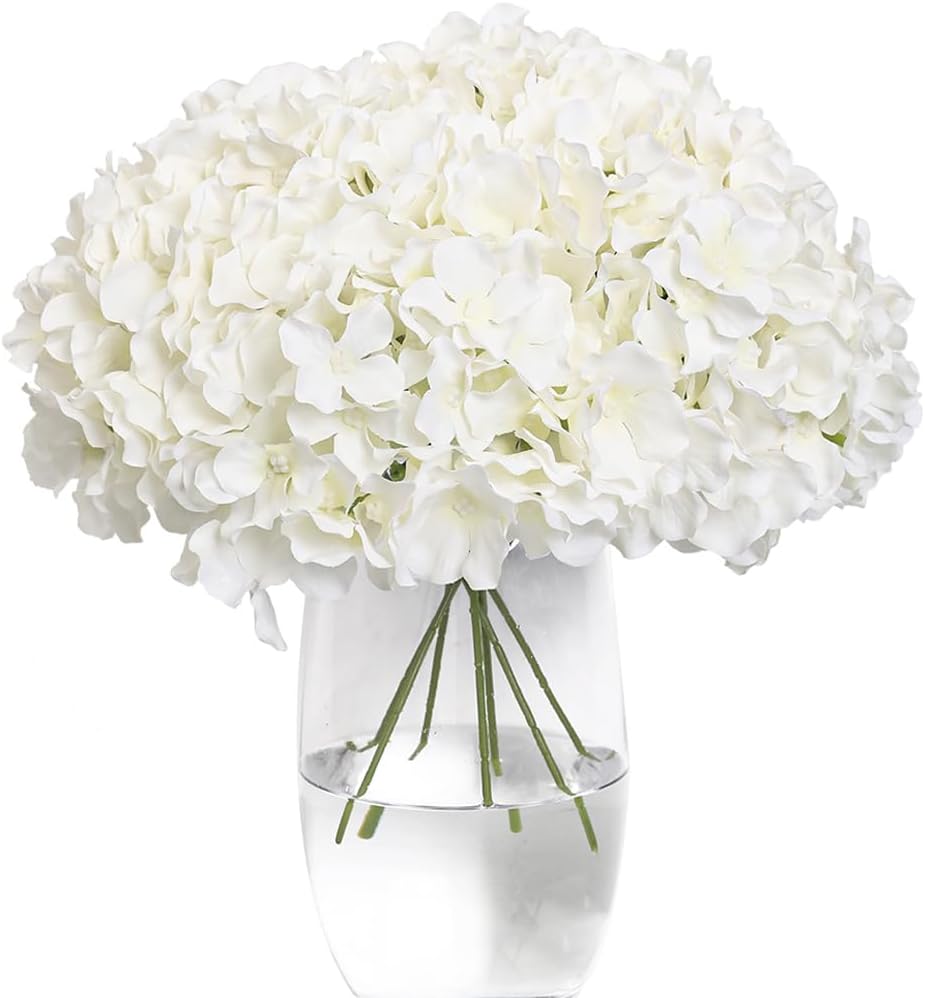 Black Artificial Flowers — White