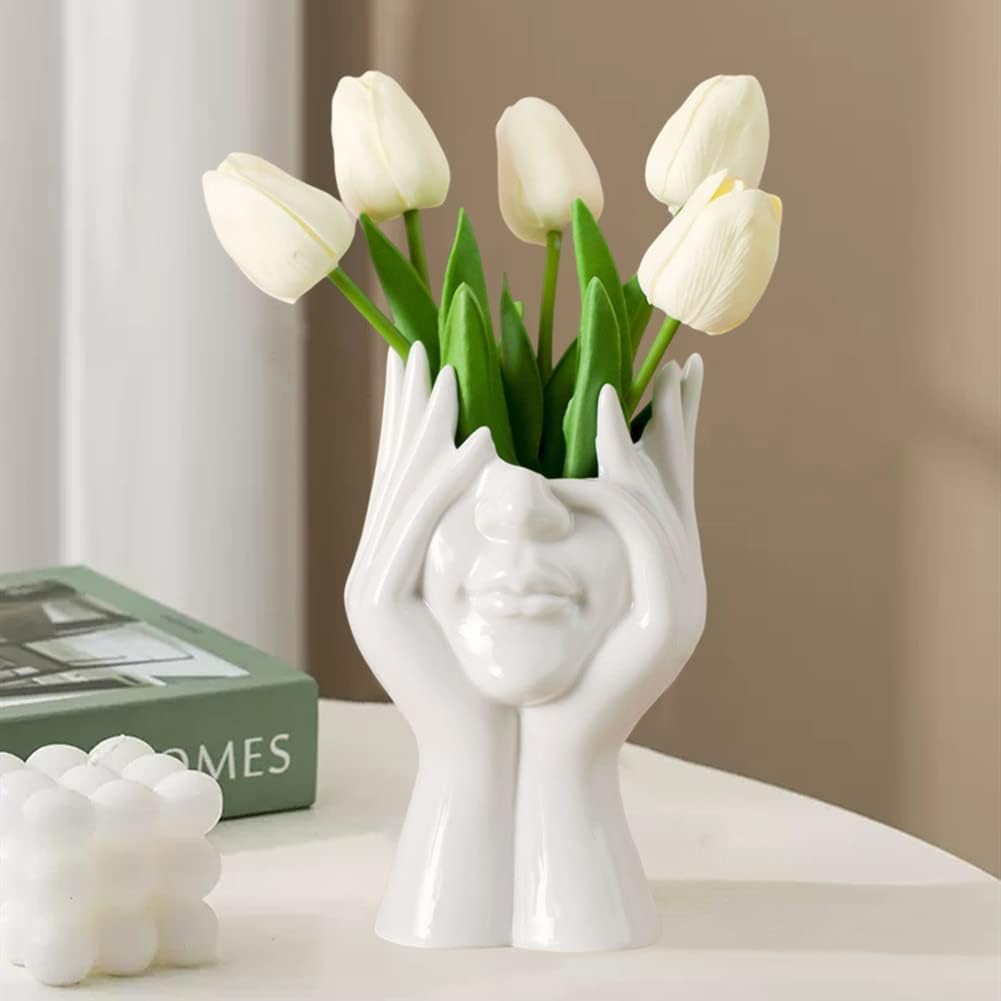 Boho Ceramic Flower Vase — C(medium)