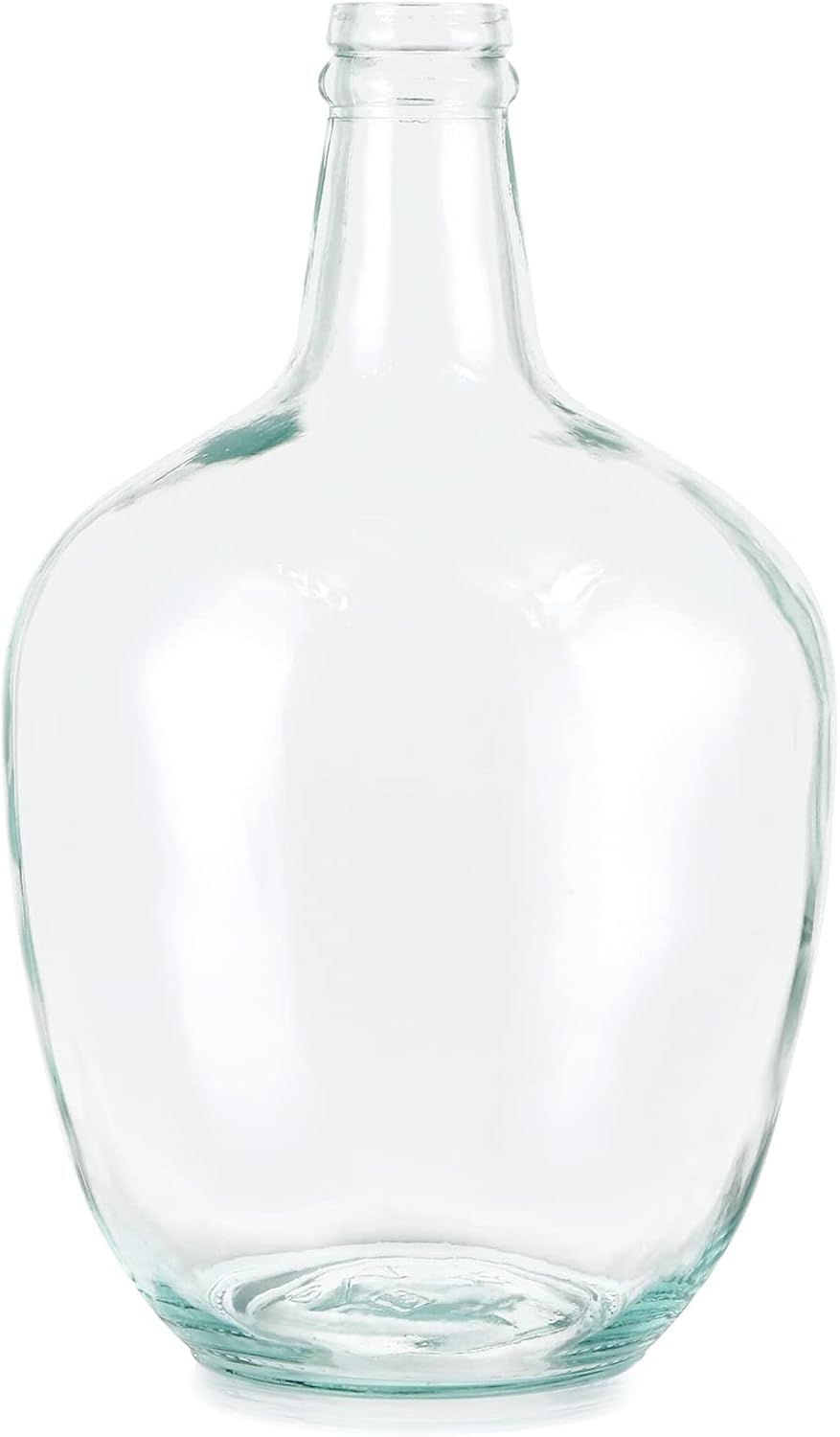 Glass Flower Vase — 10" — without twine rope