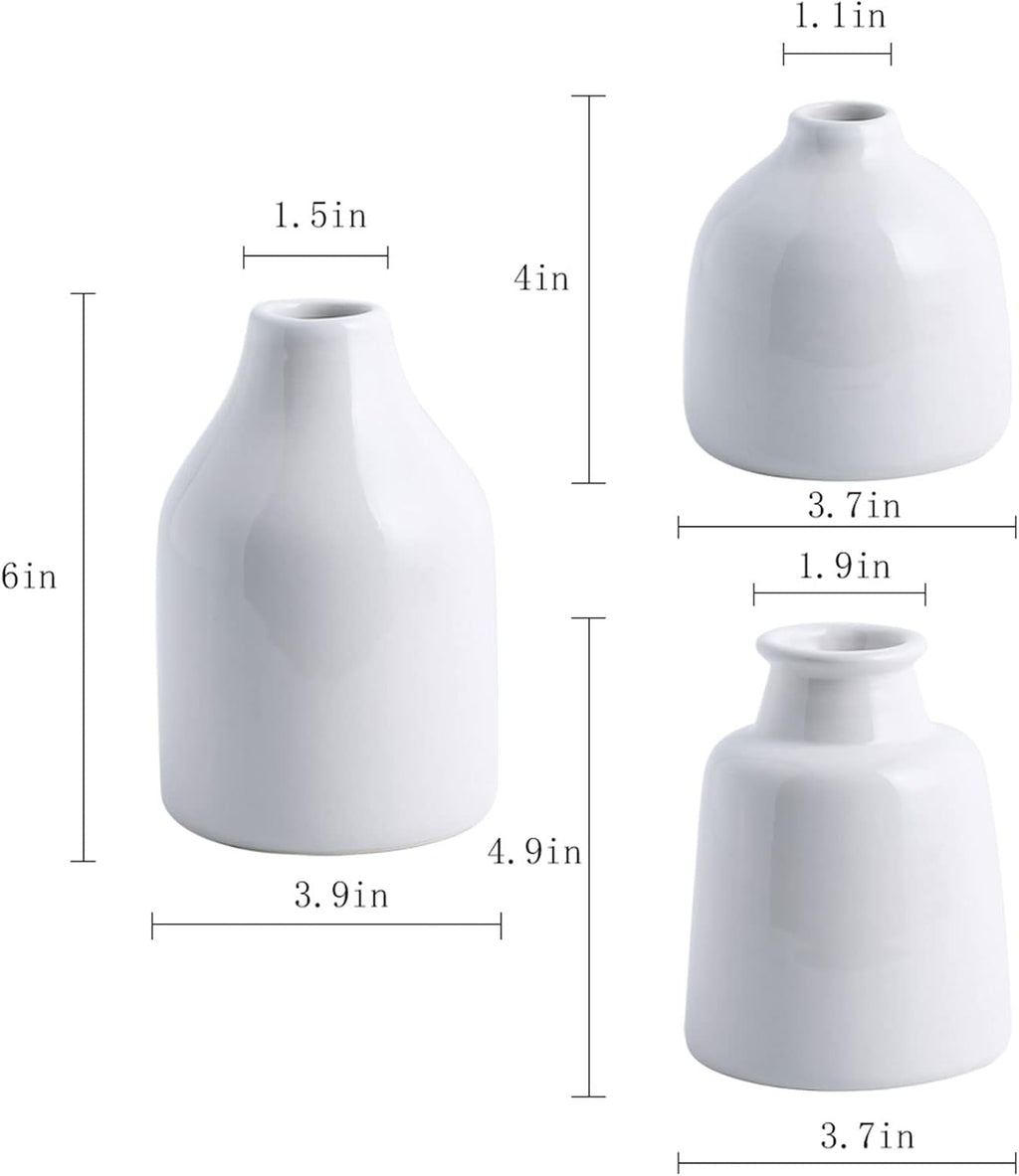 Modern Black Flower Vase — Set of 3 - View 3