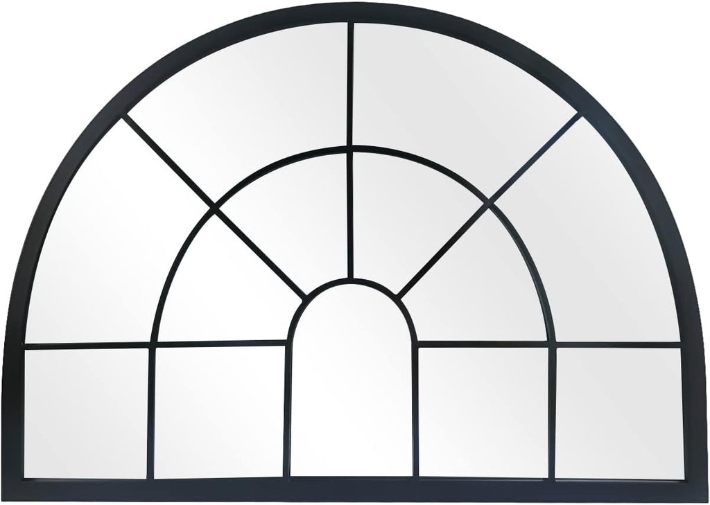 Farmhouse Black Round Mirror — 28" - View 5