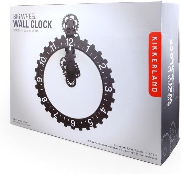 Black Wall Clock - View 2
