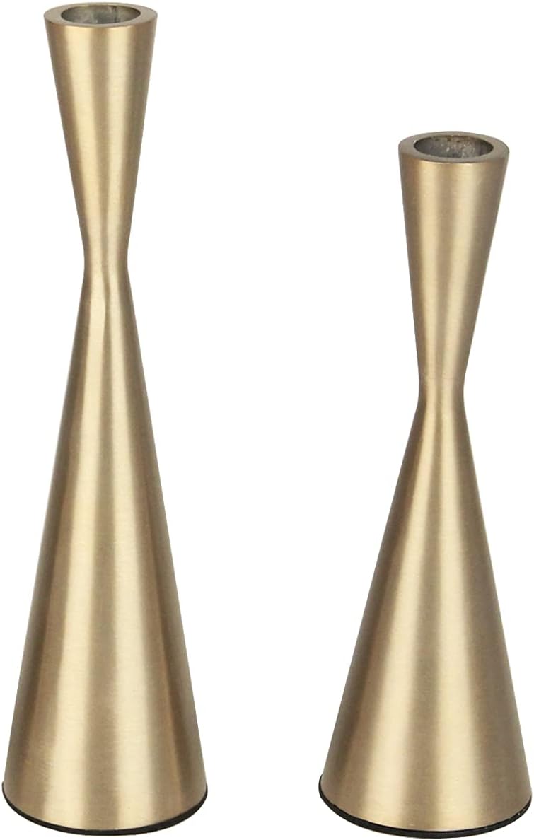 Luxe Black Candle — Set of 2 — Gold-2pcs