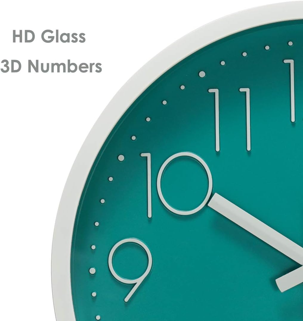Round Modern Gold Wall Clock — 12" - View 3