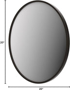 Round Black Wall Mirror — 20" - View 7
